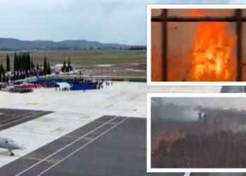 Stuhia e fortë shkëput kabujt elektrikë, zjarr pranë Bazës Ajrore të NATO-s