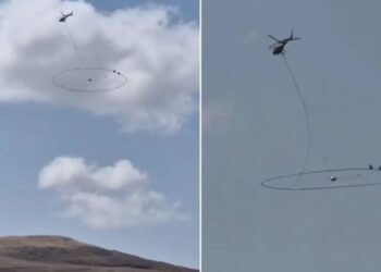 Menduan se po kërkonte një thesar, zbulohet misteri i helikopterit me “unazë gjigante” në Turqi