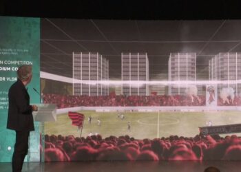 Stadiumit të Vlorës i shtohen 6 kulla/ Rama ndryshon projektin e belgëve, mbin një ‘përbindësh’ 40 kate