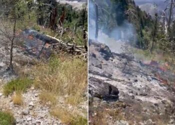 Vazhdon zjarri në malin e Skërficës, vetëm 10 zjarrfikës dhe 15 ushtarë po përpiqen për shuarjen e flakëve