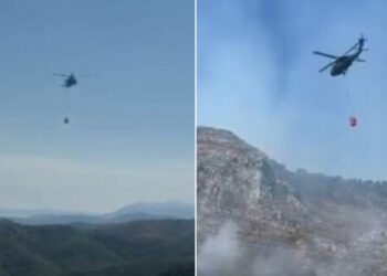 Zjarri në Finiq, evakuohen banorët në zonën ku flakët rrezikonin shtëpitë