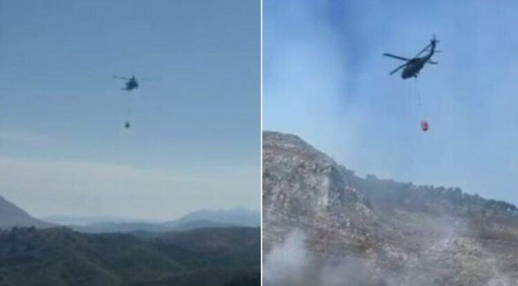 Zjarri në Finiq, evakuohen banorët në zonën ku flakët rrezikonin shtëpitë