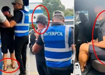 Me pranga në këmbë e duar dhe me helmetë në kokë, del VIDEO e arrestimit të Vilson Pepës