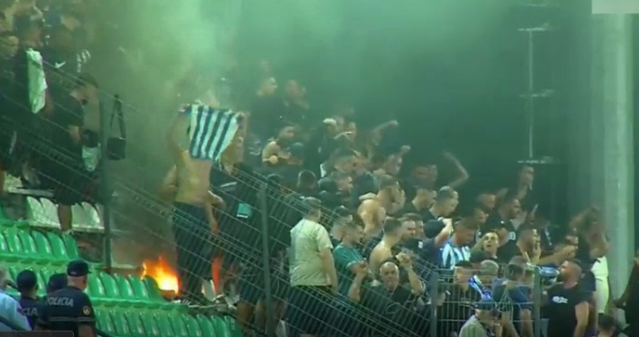 Egnatia dominon Tiranën, tifozët i vënë flakën stadiumit