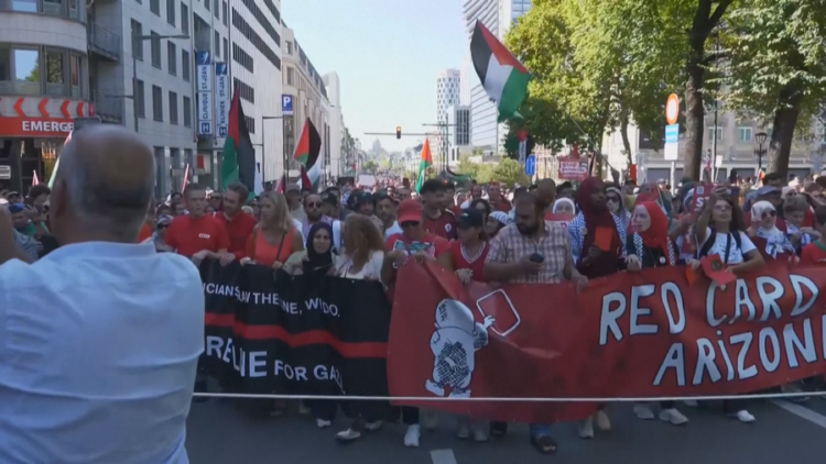 Vërshim protestuesish në Bruksel, kërkojnë qëndrim më të fortë nga BE kundër Izraelit