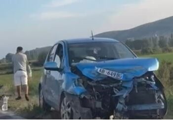 Aksident Lezhë-Shkodër, përplasen dy mjete, njëri del nga rruga