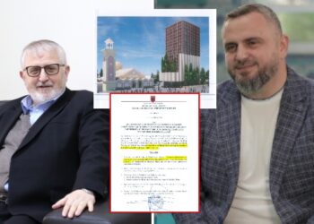 Teqja i xhamisë së Namazgjasë dhe Samed Shehu i Fondacionit Mirënjohja, leje për kullë 17 kate në Tiranë