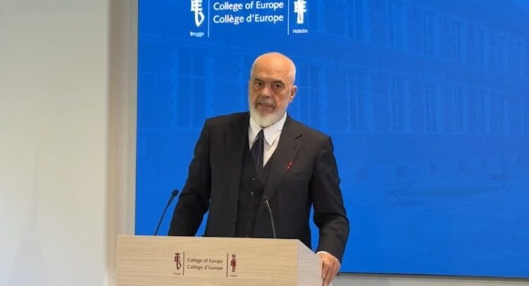 Belgjikë/ Kryeministri Edi Rama flet në Kolegjin e Europës në Bruzh