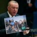 Erdoğan në OKB me foto nga Gaza: “Ky brutalitet në 2025 është turp për botën”