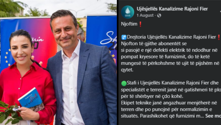 Fieri merr ujë me pikatore, Klodjan Mema luan me 1.1 miliard lekët e ujësjellësit të ri, e premtuan Belinda me Cenon