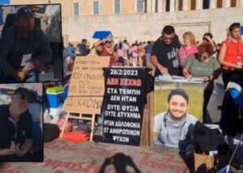 “Trupi im është në grevë, zemra ime në varr me djalin”, babai i Denis Ruçit në grevë urie para Parlamentit Grek: Dua të zbardhet e vërteta