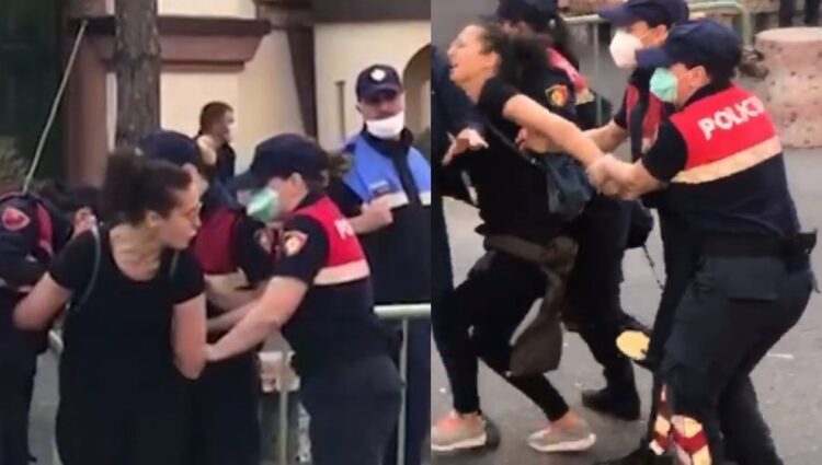 E tërhoqën zvarrë para Teatrit kombëtar, Silva Caka pranon të bëhet shefe e policëve që e dhunuan