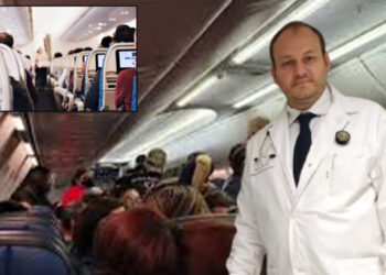 Heroizmi i mjeku shqiptar, i jep ndihmën e parë pasagjerit në avionin Tiranë-Londër