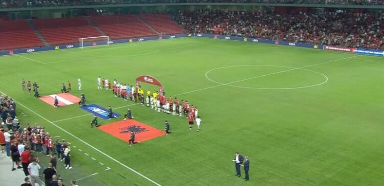 Shqipëria hidhet në sulm minutat e para në ndeshjen ndaj Letonisë