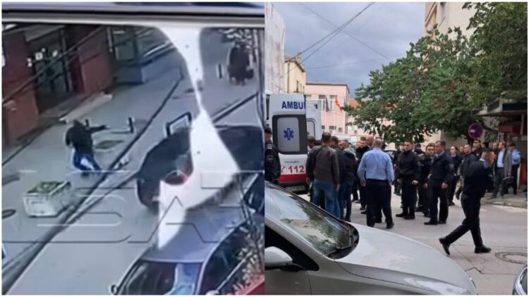 (VIDEO) Pamjet e momentit kur qëllohet zyrtari i BDI-së, autori duket mëngjarash