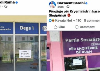 “PS jepet me qira”! “PD del në shitje”/ Garë dhe sarkazëm me foto nga Rama dhe Bardhi