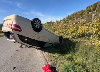 Makina del nga rruga në aksin Klos-Burrel, lëndohen dy vajza