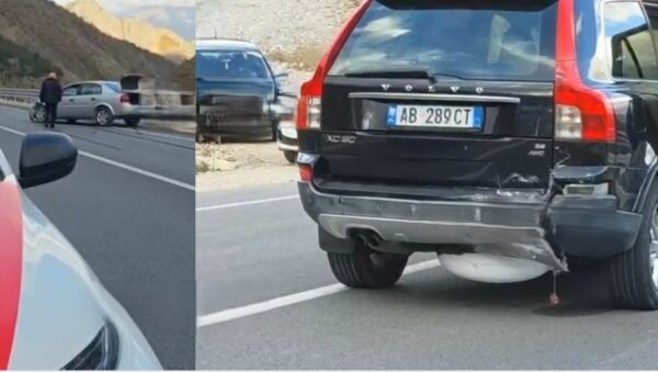 Disa të lënduar në rrugën e Arbrit nga përplasja e dy makinave