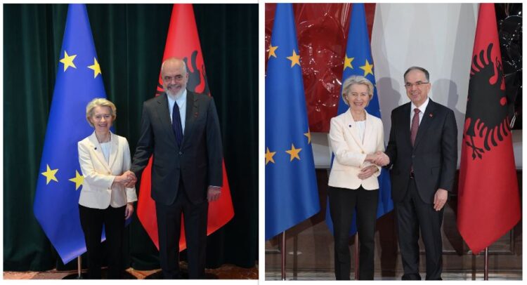 Turi në Ballkanin Perëndimor/ Pas Begajt, Von der Leyen pritet nga Rama në kryeministri