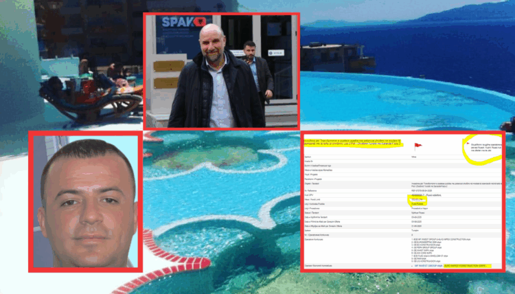 Dritan Agolli dhe nipi i Sadri Abazit notojnë në pishinën me 3.4 miliardë lekë në Sarandë