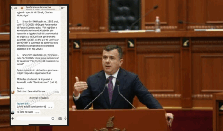 PD akuzon PS për ndërprerjen e Kuvendit me skenar, zbulohet mesazhi i Ballës në grupin e gabuar