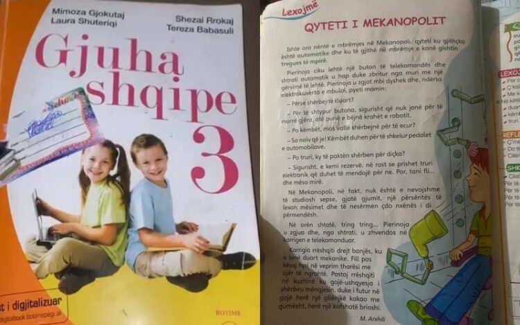 Prindërit kritikojnë tekstin e Gjuhës Shqipe 3: Jo vetëm pa kuptim, por edhe pa fjalë shqipe