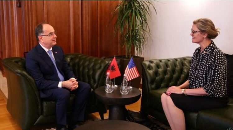 Priten zgjedhjet në 6 bashki, Begaj takon të Ngarkuarën me Punë të SHBA, Nancy VanHorn