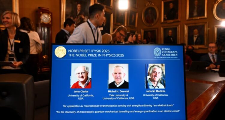 Çmimin Nobel për Fizikë e fitojnë tre shkencëtarë të mekanikës kuantike