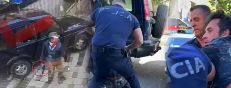 (VIDEO) Momenti kur Enis Vrapi shfaqet me kallash lodër në derën e Prokurorisë së Tiranës