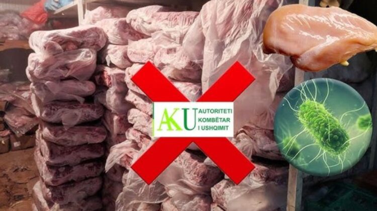 Inspektimet zbuluan mijëra kilogramë mish dhe nënprodukte me salmonelë, AKU nuk informoi konsumatorin