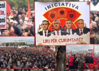 “Liria ka emër” – Mbyllet pas 1 ore protesta masive në Tiranë për lirimin e ish-krerëve të UÇK-së