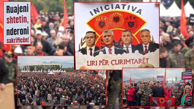 “Liria ka emër” – Mbyllet pas 1 ore protesta masive në Tiranë për lirimin e ish-krerëve të UÇK-së