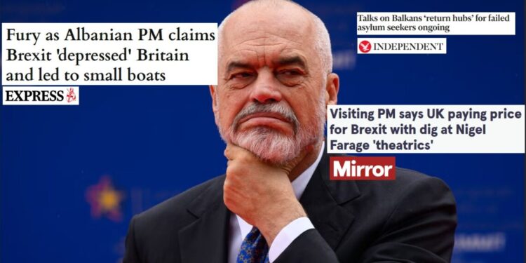 “Jeni në depresion”, mediat britanike shpërthejnë ndaj deklaratave të Ramës: Nuk e ka idenë se për çfarë po flet