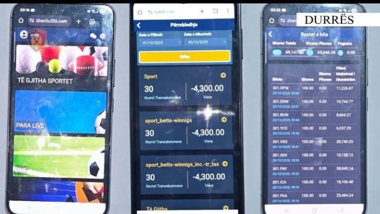 Organizonin lojëra fati në lokalin në Durrës, arrestohen në flagrancë 3 persona