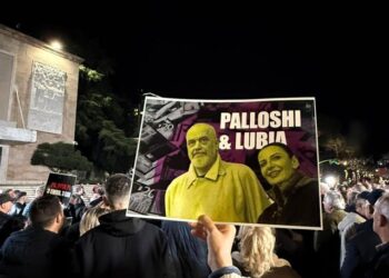 Parullat/ Çfarë shkruhet në pankartat gjatë protestës: Një komb dy gjini! Palloshi dhe…