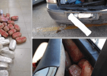 Igumenicë/ Çifti shqiptar kapet me 47 kg kanabis në makinë