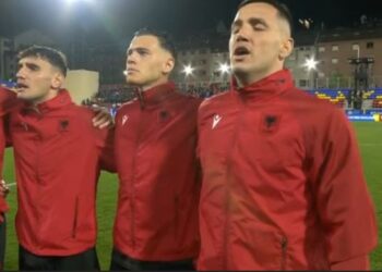VIDEO/ Shqiptarët pushtojnë Andorrën, momente emocionuese gjatë ekzekutimit të himnit