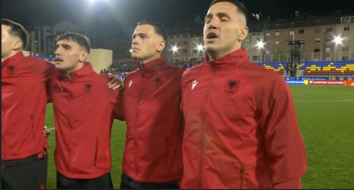 VIDEO/ Shqiptarët pushtojnë Andorrën, momente emocionuese gjatë ekzekutimit të himnit