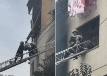 Zjarrfikësit shpëtojnë dy fëmijë të mitur në Astir, pas zjarrit që shpërtheu në një pallat