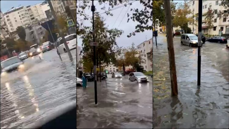 Shiu ‘përmbyt’ rrugët në Durrës, vështirësohet qarkullimi për mjetet dhe qytetarët