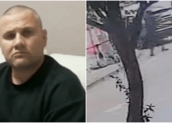 Të maskuar dhe me automatik në dorë, momenti kur dy persona qëllojnë “Julin e Pashakos”