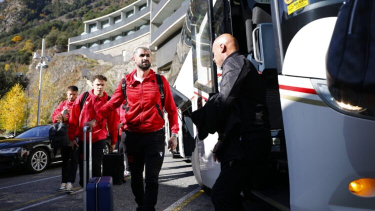 Kualifikueset e Botërorit 2026, Kombëtarja mbërrin në Andorra