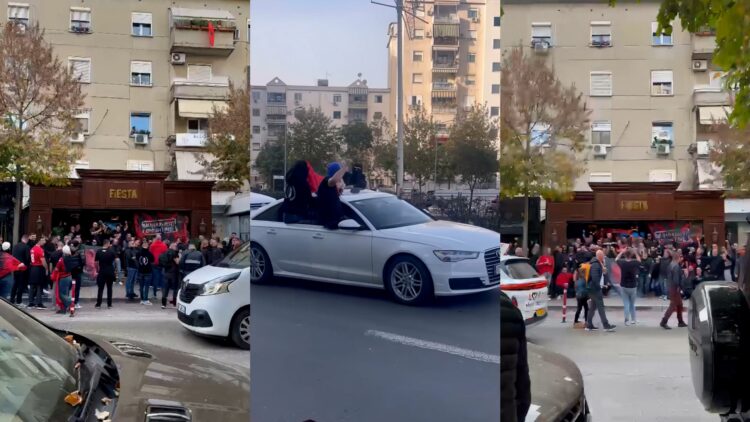 Nis festa në rrugët e Tiranës, tifozët kuq e zi ndezin atmosferën