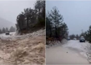 Moti i keq/ Shembet masivi me inerte në Shkodër, bllokohen 5 makina dhe 9 persona