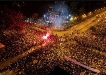 Novisadi kundër Vuçiç, Berisha publikon videon e protestës kundër presidentit serb