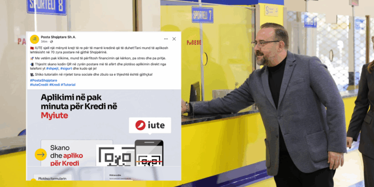 Posta Shqiptare kthehet në filial të Iute Credit, promovon mikrokreditë me interesa “peshkaqenësh” ndaj qytetarëve