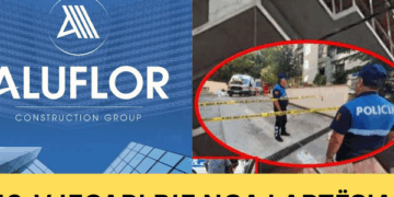 Bie nga lartësia punonjësi i “ALUFLOR”. 50-vjeçari mbahet i intubuar në Spitalin e Traumës