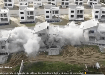 Zgjohet “qeveria”/ Rama publikon video nga Farka: Vila pa leje hidhen në erë