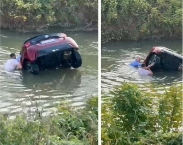 Makina bie në kanal, shqiptari bëhet hero: Shpëton të moshuarin në Itali
