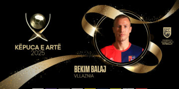 Bekim Balaj fiton “Këpucën e Artë 2025” me 19 gola për Vllazninë